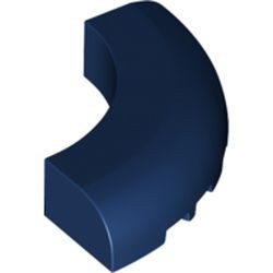 24599-63 Steen 5x5x1 gebogen (Macaroni) blauw, donker NIEUW *