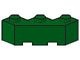 2462-6 Steen 3x3 facet groen NIEUW *1L0000