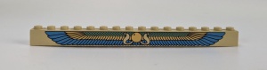 2465px1-2G Steen 1x16 vleugels crème gebruikt *5V09-04