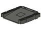 2642-10 Platform 16x16x2 1/3 oprit donker, grijs (klassiek) NIEUW *5D000