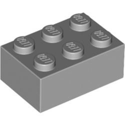 3002-86 Steen 2x3 grijs, licht (blauwachtig) NIEUW *5K0000