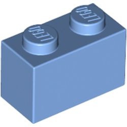 3004-42G Steen 1x2 blauw, midden gebruikt *1A008