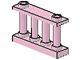 30055-23G Balustrade-hek 1x4x2 met 2 noppen bovenop roze (klassiek) gebruikt *1L054