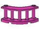 30056-47G Balustrade-hek 4x4x2 kwartrond 2 noppen bovenop roze, donker gebruikt *1L055