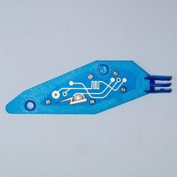 30231pb02-14G Vleugel Insectoid klein en patroon, links transparant donkerblauw gebruikt *5S026