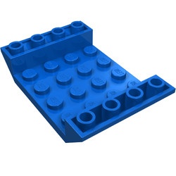 30283-7G Omgekeerde dakpan 45 graden 4x6 dubbel met 4x4 uitsnede blauw gebruikt *1L000