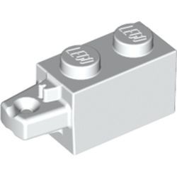 30541-1 Scharniersteen 1x2 vinger zijkant HORIZONTAAL wit NIEUW *1L0000
