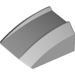 30602-86G Dakpan rond 2x2 ribbeltjes (geen noppen bovenop) grijs, licht (blauwachtig) gebruikt *1L000