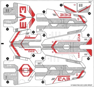 31313stk01 STICKER 31313 Mindstorms EV3 NIEUW *0S0000