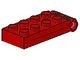 3149c01-5G Scharnierplaat groot 2x5 compleet rood gebruikt *1D0000