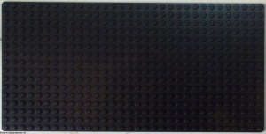 3857-11G Basisplaat 16x32 (geen nopgaten onder) zwart gebruikt *5T000