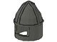 3896-10G Ridderhelm kinbescherming punt donker, grijs (klassiek) gebruikt *0L0000
