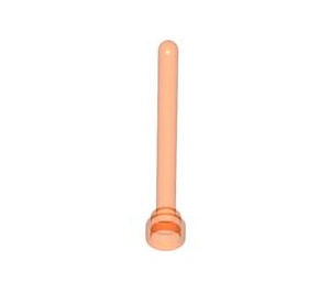 3957-18A Antenne 1x4 noppen hoog transparant neonoranje gebruikt *1L180