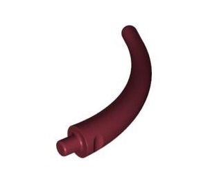 40379-59 Staart - eind rood, donker NIEUW *0D000