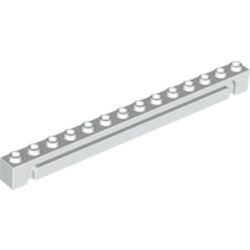 4217-1G Steen 1x14 met gleuf (oa voor garage- elementen) wit gebruikt *1R007