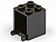 4345-11G Box 2x2x2 opening voorkant open noppen zwart gebruikt *5K000