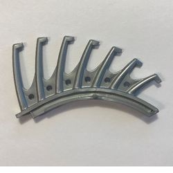 44147-95G Bionicle Rahkshi achterkant, 7 stekels zilver, mat gebruikt *