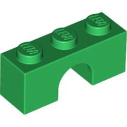 4490-6 Steen, boog 1x3x1 hoog groen NIEUW *1L404