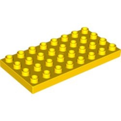 4672-3G DUPLO plaat 4x8 geel gebruikt *