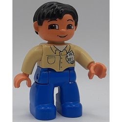 47394pb023G Duplo Lego Ville, man, crème top gebruikt *
