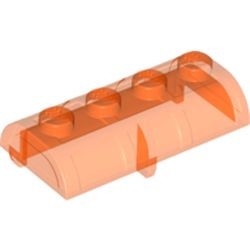 4739a-18G Deksel kist transparant neonoranje gebruikt *5K000