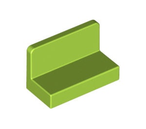 4865b-34 Paneel 1x2x1 (bankje) vlak afgeronde hoeken lime NIEUW *1L419