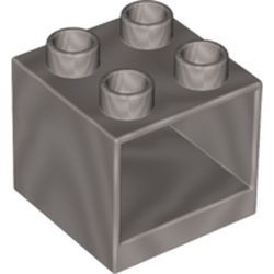 4890-66G DUPLO Kastje 2x2x1 1/2 grijs, lichtparel gebruikt *