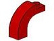 6005-5G Steen, boog 1x3x2 boven rond 1 nop bovenop rood gebruikt *1R032