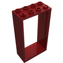 60599-59 Deurpost 2x4x6 rood, donker NIEUW *3D0000