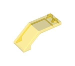 6070-19 Ruit 5x2x 1 2/3- 1x gebogen transparant geel NIEUW *