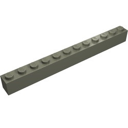 6112-10 Steen 1x12 donker, grijs (klassiek) NIEUW *5K0000