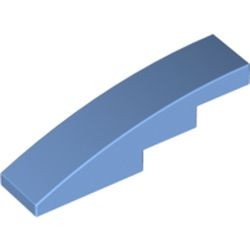 61678-42G Dakpan gebogen 1x4 blauw, midden gebruikt *1R000