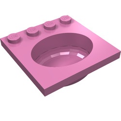 6195-47G Wasbak roze, donker gebruikt *5D0000