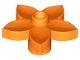 6510-4 DUPLO Bloem 5 blaadjes met 1 nop oranje NIEUW *