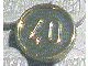 70501d-21 Munt 40 chroom goud NIEUW *0B0000