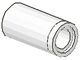 75535-1G Technic, Pin koppelaar Rond GEEN inkeping wit gebruikt *0B012