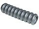 78c03-95G Slang geribbeld lengte 3 noppen zilver, mat gebruikt *5D0000