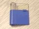 801a-7G Deur 1x3x3 links met ruit boven horizontale hendel blauw gebruikt *1L0000