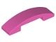 93273-47 Dakpan gebogen 1x4 DUBBEL geen noppen bovenop roze, donker NIEUW *1L000