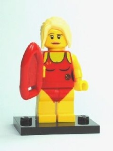 col02-8 Life Guard met reddingsvlot en standaard NIEUW *0M0000
