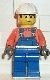 con002G Bouwvakker - Orange Overalls and witte Construction helm gebruikt *0M0000