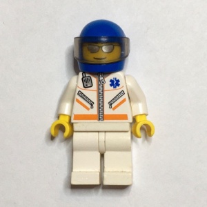 cty0081G Dokter- ETM ster, ritsluiting, blauwe helm, tr. Zwart vizier gebruikt *0M0000