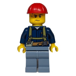 cty0530G Constructie werker, zweetdruppels, zandblauwe benen gebruikt *0M0000