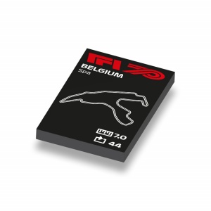 CUS1038 Formule 1 circuit België wit NIEUW *0A000