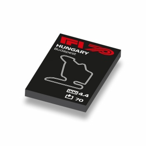 CUS1047 Formule 1 circuit Hongarije wit NIEUW *0A000