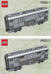 INS10025 10025 BOUWBESCHRIJVING- Santa Fe Cars - Set 1 gebruikt *