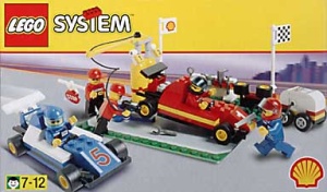 INS2554-G 2554 BOUWBESCHRIJVING- Formula 1 Pit Stop gebruikt *LOC RBS
