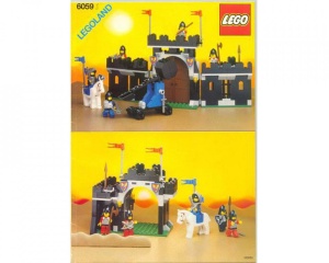 INS6059-G 6059 BOUWBESCHRIJVING- Knight's Stronghold gebruikt *LOC RBL