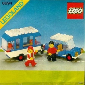 INS6694-G 6694 BOUWBESCHRIJVING- Car with Camper gebruikt *LOC RBL