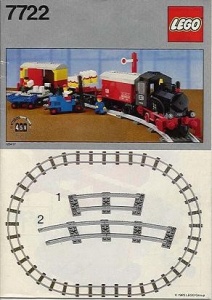 INS7722-G 7722 BOUWBESCHRIJVING- Steam Cargo Train gebruikt *LOC RB